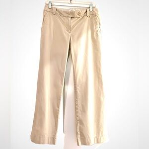 Ann Taylor Loft Khaki Boot Cut Pants